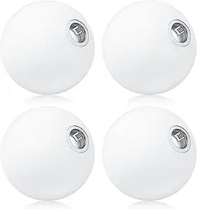 Retisee 4 Pcs 4 Inch G9 Glass Globe Replacement Fit 0.8 Inch Fitter Small Lighting Replacement Glass Lampshade Round Light Bulb Cover Light Fixtures for Floor Lamp Bathroom Vanity (Milky White)