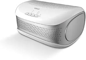 Homedics TotalClean Desktop Air Purifier Γ 360-Degree HEPA Filter for 128 Sq Ft, Small Air Purifier for Home Office, Bedroom and Workplace, 3 Speed Settings for Small Rooms, White