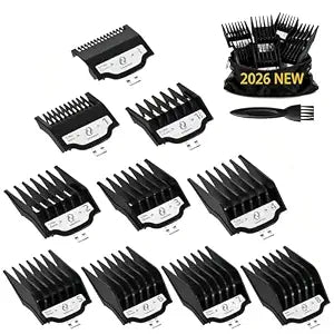 CR8GR8 Clipper Guards Set, 10 Professional Cutting Guides (1/16" to 1") Compatible with Most Wahl Clippers, Replacement Guards for Wahl Hair Clippers