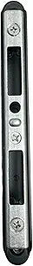 Black Two-Point Adjustable Wide Striker Keeper for Sliding Glass Patio Door Two Point Mortise Lock