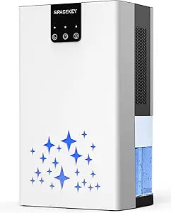 Dehumidifier, 95 OZ Water Tank Dehumidifiers for Home with Auto Shut Off, 1000 sq. ft. Dehumidifier for Bedroom Bathroom Basement Rv with 7 Color Light, Quiet Dehumidifiers with Sleep Mode