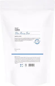 PetOCera Blue Marine Bath for Dogs, Deep Sea Water, Soothes Dry, Itchy Skin, Removes Debris, Conditions Coat, Anti-Lick Paw Soak, Hypoallergenic, Tear-Free, No-Rinse Dog Spa, Dog Grooming, 3.3 lbs