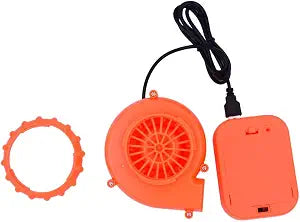 AICHLO Mini Blower Fan for Inflatable Suit Fan Orange Air Pump Battery Pack Replacement