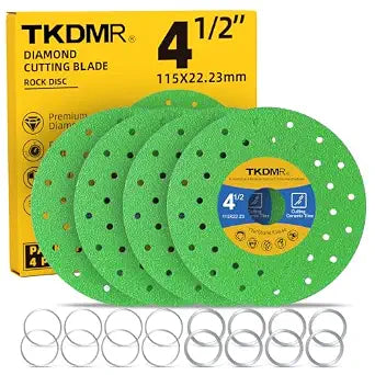 TKDMR 4 Pcs 4-1/2 inch Tile Cutter Diamond Saw Blade for Angle Grinder