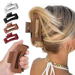 4Pcs 4.2" Cloud Claw Clips for Women TPEE-Silicone Large Hair Claws