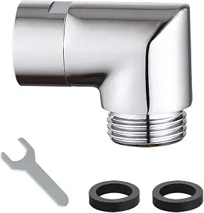 90 degrees Shower Head Elbow Adapter, Shower Arm Elbow Adapter for Wall mounted Shower or Hand Shower, Chrome