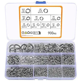 900 PCS Stainless Steel Spring Lock Washer, Lock Washer