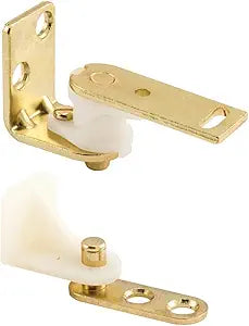 Prime-Line U 9133 Hinge Set, Caf Door Style, Brass (Single Pack)