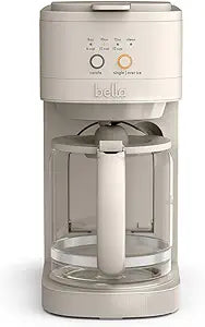 BELLA VersaBrew 2-in1 Coffee Maker, K-Cup compatible, Brew 3 Sizes Carafes & Single Serve Cups, Dishwasher Safe Reusable Filter & Filter Holder, Iced Coffee Function, 60oz Tank, Oatmilk