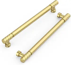 FILTA 10 Pack Gold Cabinet Handles 7.5 Inch(192mm) Cabinet Pulls Helical Kitchen Cabinet Hardware for Cupboard Drawer Pulls