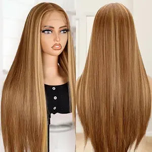 BLL Honey Blonde Lace Front Wig 30 Inch Straight Highlight Wig