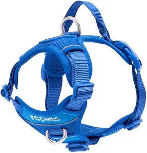 RC Pets Momentum Control Harness | Dual Leash Points, Control Handle & Breathable Mesh | Sapphire, Large