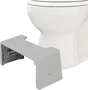 Squatty Potty Porta-Squatty Folding Travel Bathroom Toilet Stool  7" Gray