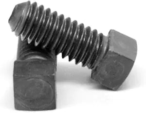 Square Head Set Screw, Cup Point, 5/16-18 x 2 1/2", Alloy Steel Case Hardened, Black Oxide, Full Thread (Quantity: 100) Coarse Thread, 5/16 inch Square Head Bolts, Length: 2 1/2 inch