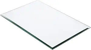 Plymor 8" x 12" Rectangle, 5mm Thick Beveled Glass Mirror, Pack of 6