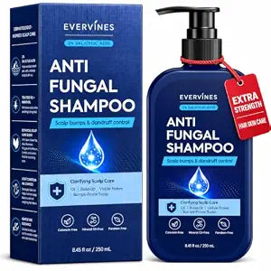 Anti-Fungal Shampoo for Folliculitis: Seborrheic Dermatitis, Scalp Psoriasis - Relieves Itchy & Dry Scalp -8.45 fl.oz