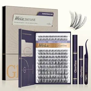 TrueCurve Lash Clusters Kit, Wispy Curved Band Eyelash, Winkie