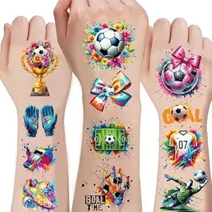20 Sheets Soccer Temporary Tattoos Stickers for Women Men, 2026 Soccer World Cup Fans support tattoo stickers, 200 PCS Soccer Themed Stickers Party Favors Supplies Decorations
