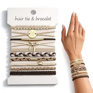Teen Girl Gifts Trendy Stuff - 10 Pcs Hair Ties Bracelets, Gifts