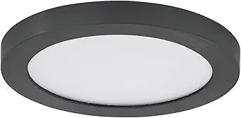 Maxim Lighting Chip - 5CCT 5" Flush Mount | Black Finish | White Pc Shade | Transitional Flush Mount | Ideal for Bedrooms, Hallways & Entryways | Dimmable Wet Rated | 57591WTBK