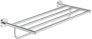 GROHE 40800001 Essentials Multi Towel Bar, 21-Inch, Starlight Chrome