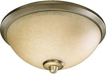 Quorum 2389-9122, Amber Scavo Glass Light Kit, Antique Flemish