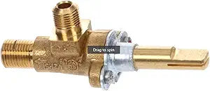 Manual Gas Valve Γ Fits Duke 49310, Red, for Natural Gas Systems