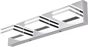 LED Vanity Lights 20in Bathroom Lights Fixtures over Mirror 3 Light LED Lighting Fixture for Bathroom 18W Mirror Lighting Fixture Modern Bath Light Bar Chrome Bath Lamps 6000K Vanity Wall Scone