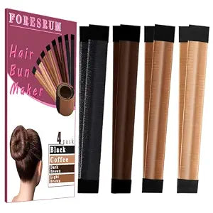 4 Pcs Magic Donut Hair Accessory - Ballet Bun Maker for Women and Kids