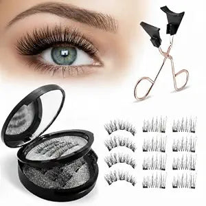 Magnetic Eyelashes with Applicator Kit-3D Reusable Magnetic False Eyelashes
