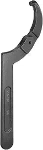 HARFINGTON C Hook Spanner Wrench, 4-1/2 to 6-1/4 inches Adjustable C Pin Motorcycle Shock Nut Chrome Vanadium Spanner Wrench Tool with 3/8-inch Round Head for Machine, Vehicles, Mechanical