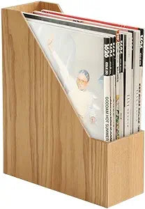 Natural Wooden Bookshelf for Home & Office - Sturdy High-Capacity Storage Shelf with Soft Natural Wooden Grain, Durable Modern Design (Light Wood)
