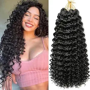 8 Packs GOGO Curl Crochet Hair for Black Women Curly Crochet Hair 18 Inch
