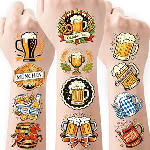 108 PCS Oktoberfest Temporary Tattoos ï¿½ï¿½ï¿½ï¿
