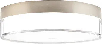WAC Lighting Twist-N-Lite LED 9in Flush Mount with 5CCT Selectable Color Temperature in Brushed Nickel