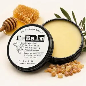 The Tallowed Truth Beef Tallow and Honey Balm, 2 oz