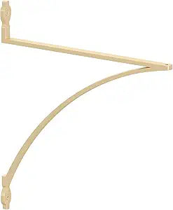 Knape & Vogt Shelf Bracket, Satin Gold, 12-inches, Holds Up to 100 lbs. Each, Metal, Wall Mount, Sold as Single Bracket, Mounting Hardware Not Included