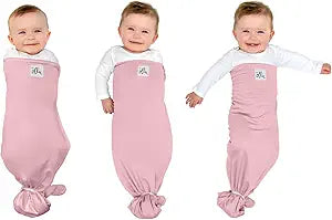 The Ollie Swaddle  Adjustable Baby Swaddle for Newborns | Pediatrician-Approved for Safe Sleep | Easy Closure | Arms-Out | Lightweight, Machine-Washable | Easy Diaper Access