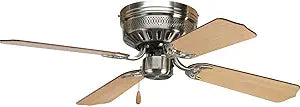 Progress Lighting AirPro Collection 42'' Four-Blade Hugger Ceiling Fan