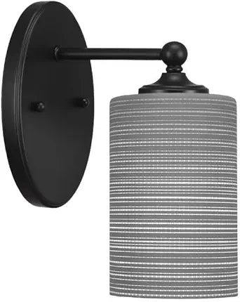 Toltec Lighting Capri 1 Light Wall Sconce in Matte Black (5911-MB-4062)