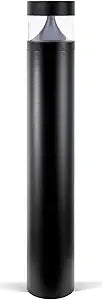 LED Bollard Landscape Lights 38" 20W 3000K 120V-277V Commercial/Residential Modern Ballard Lighting Fixture for Garden, Pathway, Driveway Electric Light. ETL Listed.
