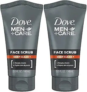 Dove Men+Care Face Scrub, Deep Clean Plus, 5 Ounce (Pack of 2)