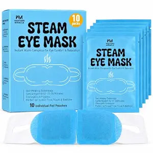 Self-Heating Steam Eye Masks, 10 Count Disposable Warm Compress