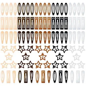 100PCS Snap Hair Clips for Women, 2 Inch Non-Slip Metal Barrettes, Stylish Hair Accessories for Girls, Perfect for Daily Use and Styling