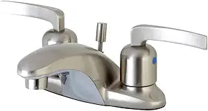 Kingston Brass FB8628EFL Centurion 4-Inch Center Set Lavatory Faucet with Retail Pop-up, Brushed Nickel