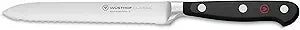 WSTHOF Classic 5" Serrated Utility Knife, Black