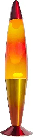 16 Inch Rainbow Motion Lamp with 2 Bulbs, Sunset Sunrise Lamp, Night Light Mood Lighting for Adults, Home Room Office Decor, Present for Birthday Anniversary, Yellow Orange Red