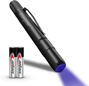 Energizer UV Flashlight Pen Light, LED Handheld Blacklight Flashlight, UV + White LED, Detector for Dog Pet Urine Stains, Bed Bugs and Scorpions (Batteries Included)