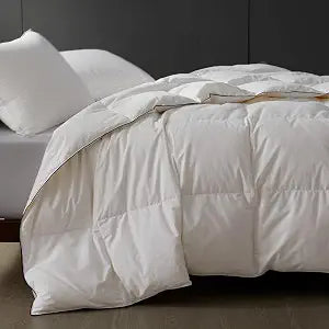 Lightweight California King Down Comforter for Hot Sleepers &Summer, Luxury Noiseless Duvet Insert with 8 Loops, White 108x98 inches