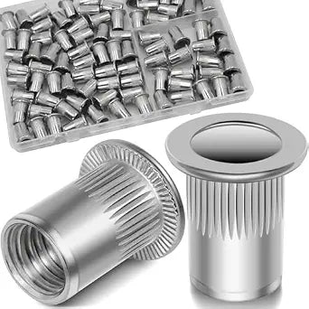 1/4-20 Rivet Nut,88Pcs Stainless Steel 304 Threaded Insert Rivnuts
